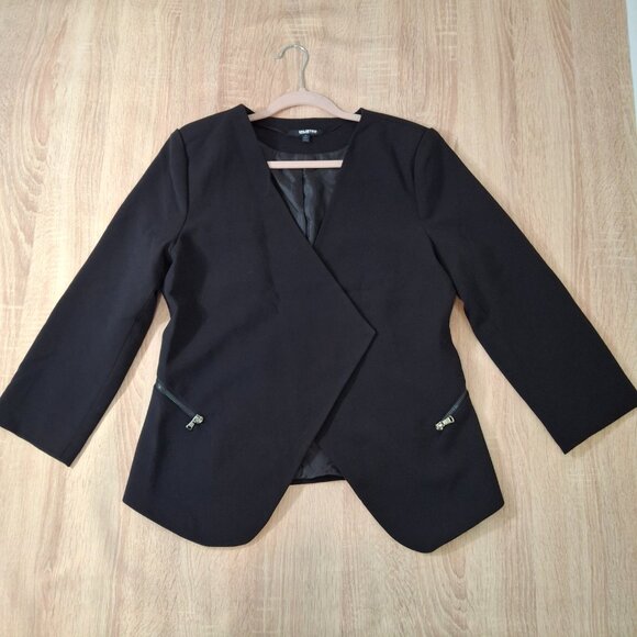 Kenneth Cole Womans Tailored Open Front Career Blazer Jacket Sz 14 Office - Picture 5 of 16